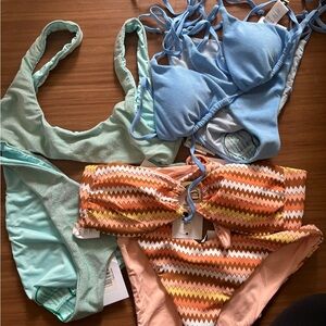 Dippin' Daisy's Blue and Orange Bikinis